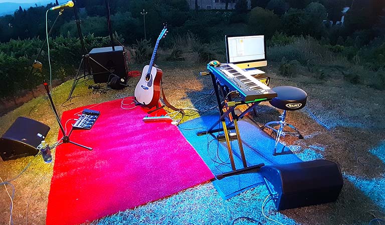 Allestimento aperto in serata